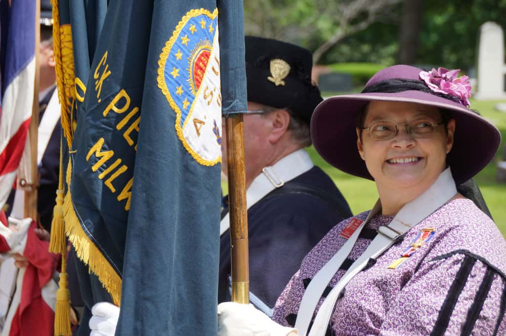 Many who participated in the parade are direct decedents of Union soldiers from a Wisconsin.