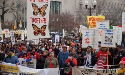 Thousands march for immigrant rights on May Day