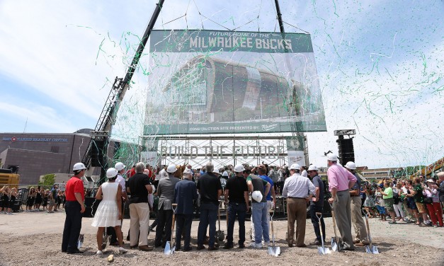 Bucks break ground on new downtown Arena