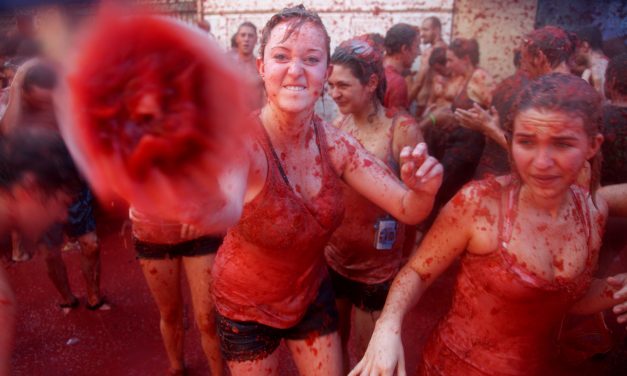 Annual tomato battle is a fight for hunger