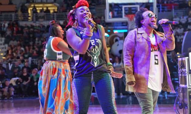 Photo Essay: Arrested Development comes home for Bucks halftime show