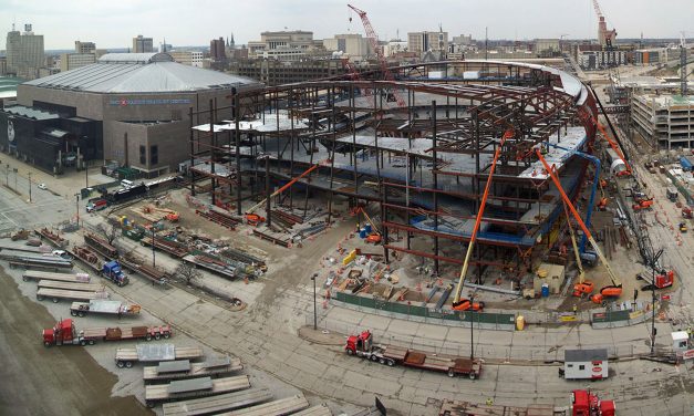 Time-Lapse: 28 months of Fiserv Forum construction in 84 seconds