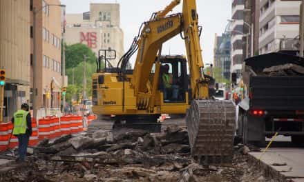 Photo Essay: Streetcar work moves through downtown