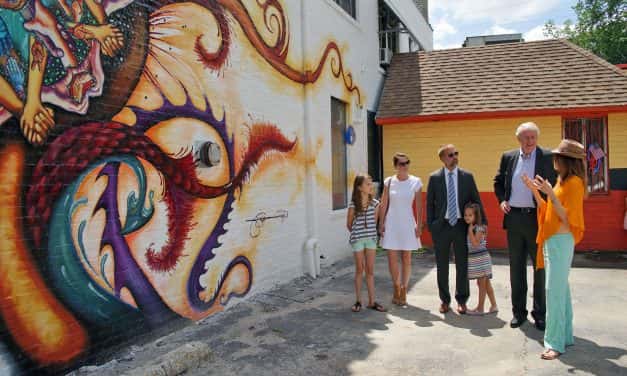 “Handala” mural features kids from Clarke Square neighborhood