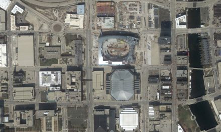 Satellite images show view of Bucks Arena from space