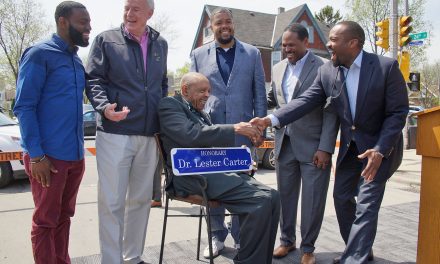 Street by Dr. Lester Carter’s historic pharmacy renamed in his honor