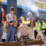 The Hop marks major milestone for end of Streetcar construction with ceremonial last weld