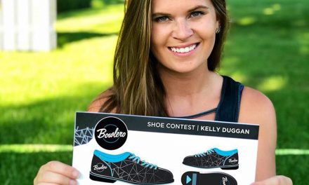 Design by local graphic artist picked as national finalist in iconic bowling shoe contest