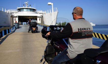 Lake Michigan shortcut helped Harley-Davidson riders float into town for 115th festivities