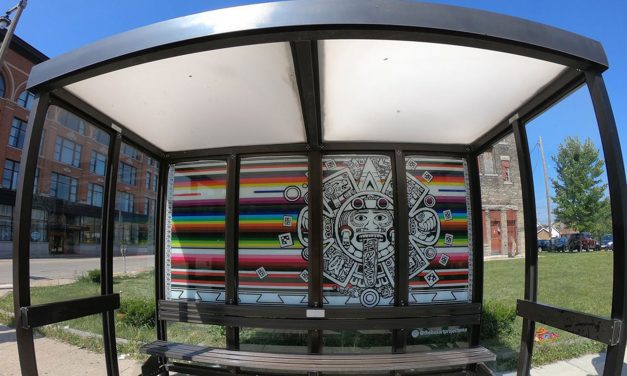 Stolen MTCS bus shelter artwork returned after released video shows heist mastermind