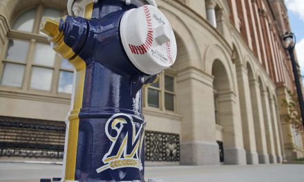 City Hall fire hydrant gets Milwaukee Brewers-themed makeover