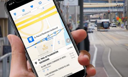 The Hop offers real-time data for riders to track next streetcar arrival at stations