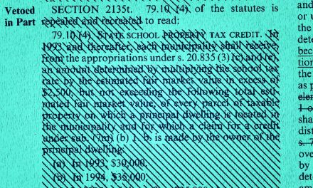 Veto Power: The story of Wisconsin’s unique executive prerogative