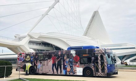 Students in Teen ArtXpress program design Anti-ICE mural for MCTS Bus advertisement