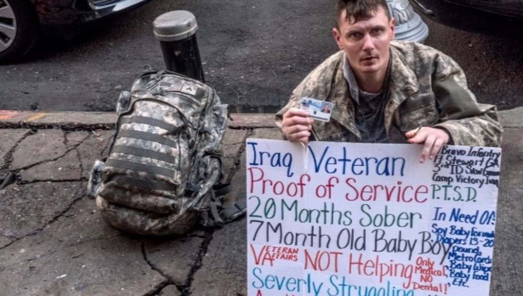 Image result for Images of Homelessness US veterans