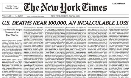 An Unfathomable Scale: How do we grieve the loss of 100,000 American lives?