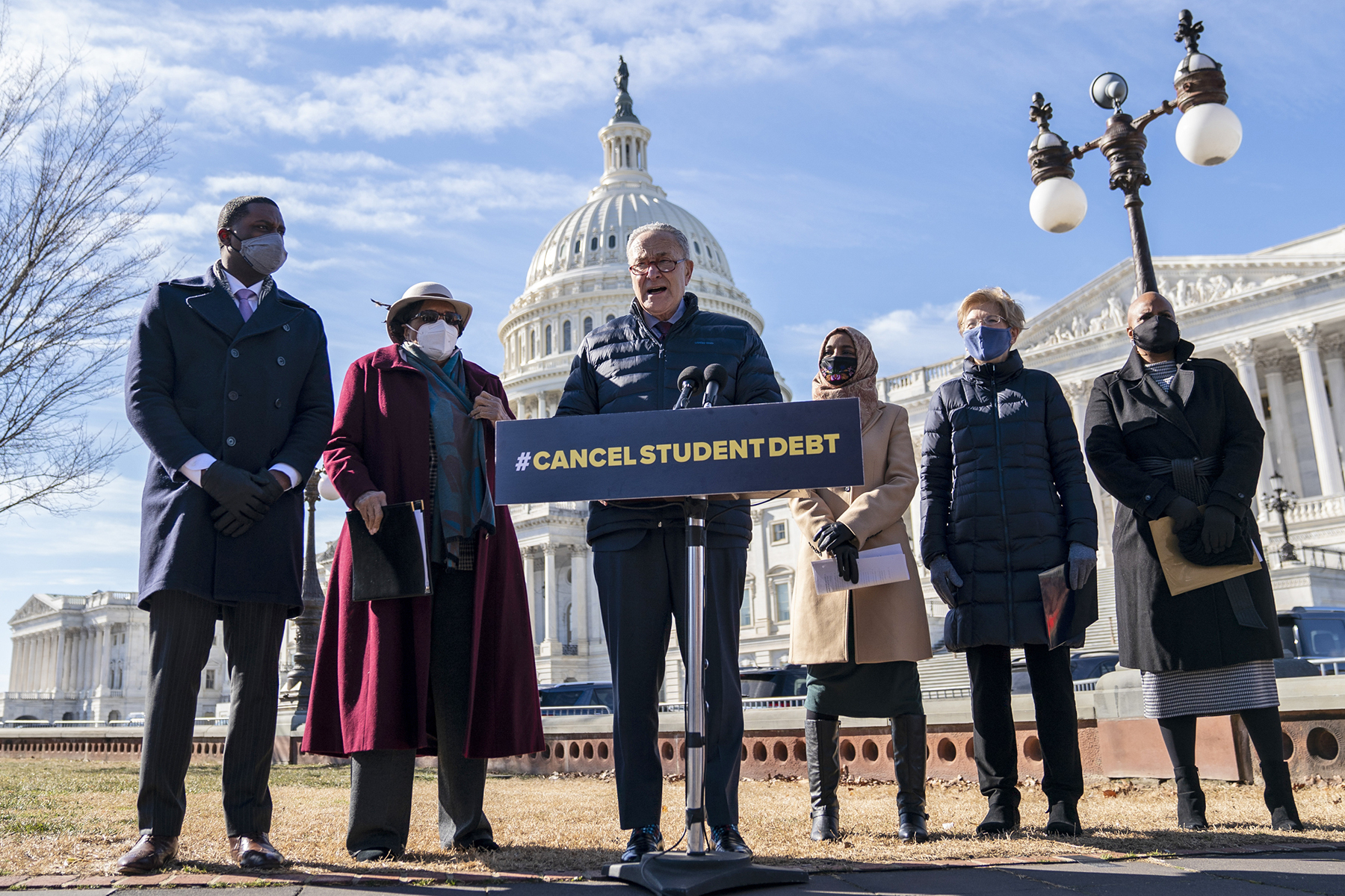 Congressional Democrats Hold Press Conference On Canceling Student Debt