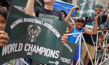 Fans show their love for Milwaukee Bucks during massive parade celebrating team’s championship win