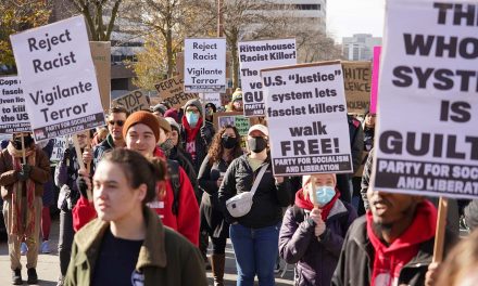 Milwaukee protestors march peacefully through downtown streets in response to Rittenhouse Verdict