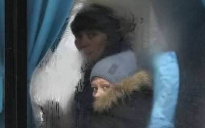 Last Days in Irpin: Vulnerable residents given help to reach safety after a month of misery