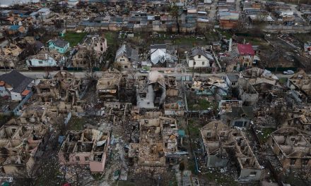 Drone images from Irpin show devastating scope of war crimes by Russian forces targeting civilian homes