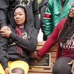 Memorial bench unveiled at Red Arrow Park to honor Dontre Hamilton and support care for mental health