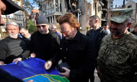 Members of legendary band U2 perform solidarity concert in Kyiv metro before visiting Irpin and Bucha