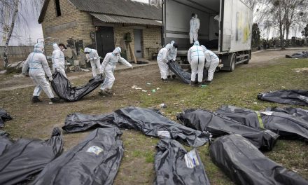 Desperate Ukrainian families search for missing relatives among mass of unidentified bodies in Bucha