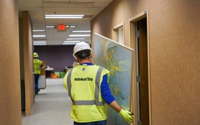 Komatsu partners with Habitat ReStore to salvage reusable items from historic National Avenue Campus