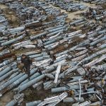 A missile cemetery: Where spent Russian ordinance used to terrorize eastern Ukraine is stored as evidence