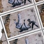 FCK PTN: Ukraine symbolically body slams Putin with postage stamps based on Banksy mural