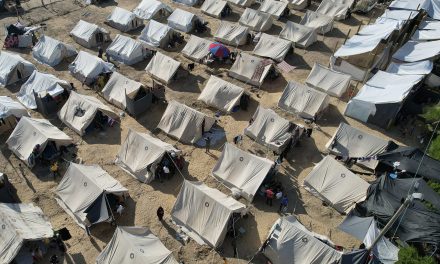 Reawakening old traumas: Squalid tent camp in southern Gaza takes in Palestinians fleeing war