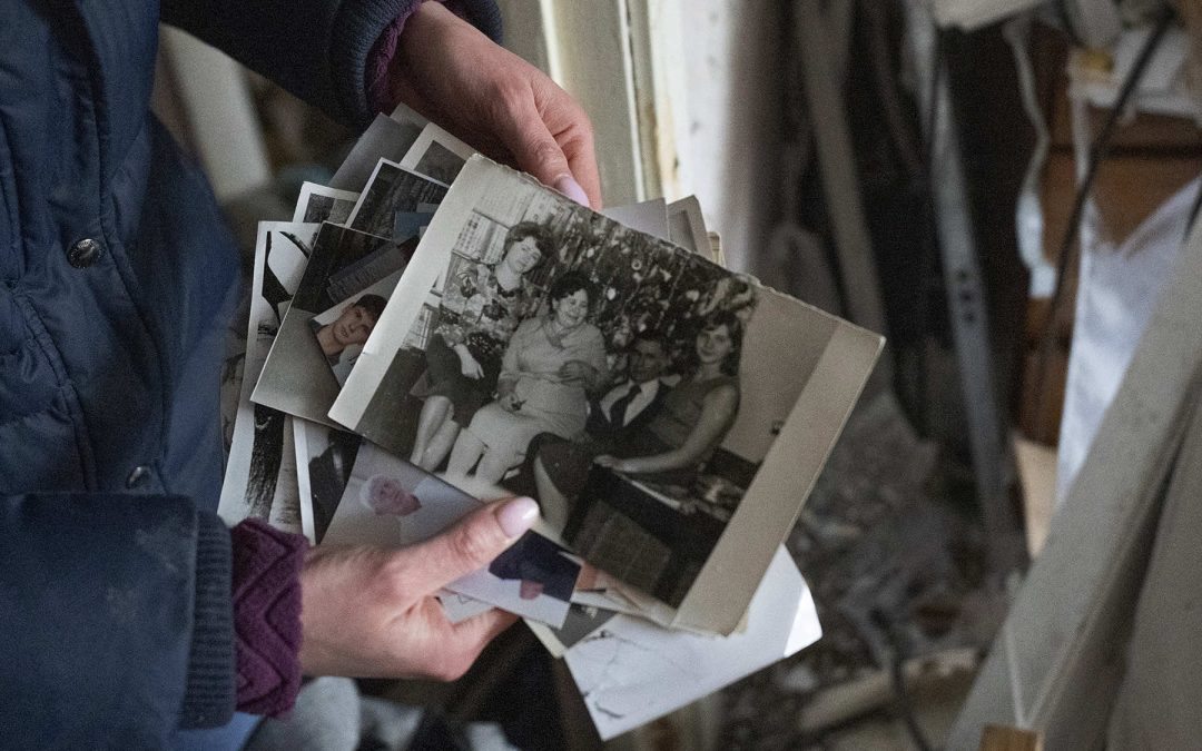 Survivors lose a lifetime’s possessions in seconds as missiles destroy more apartment buildings in Kyiv