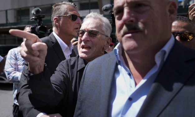Actor Robert De Niro joins first responders at Trump’s criminal trial to focus attention on his January 6 role