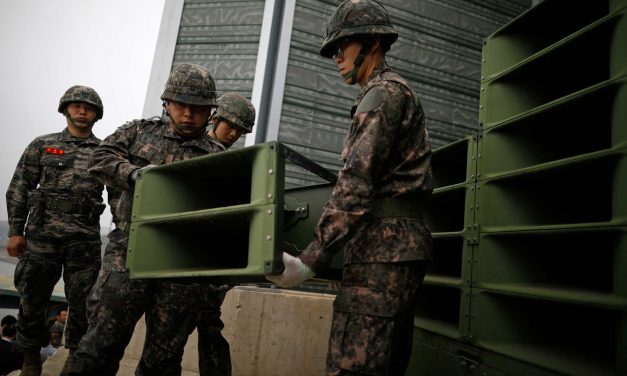 Propaganda broadcasts: North Korea’s military seen installing loudspeakers along the border