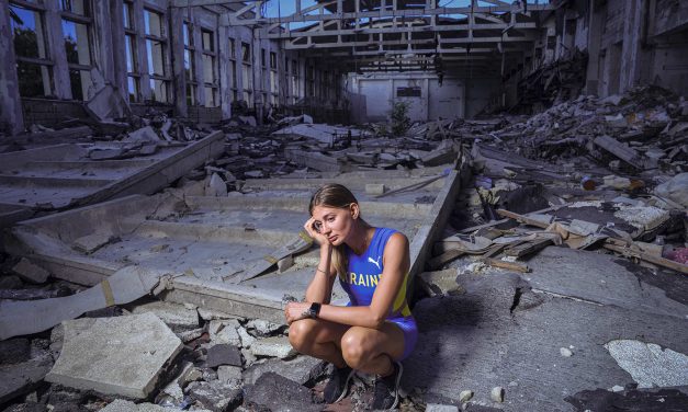 A home in ruins: Ukrainian high jumper keeps one eye on the raised bar and the other fixed on the war