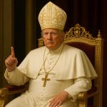 Trump desata rechazo católico mundial al burlarse del luto papal con imagen de IA que lo muestra como el próximo papa