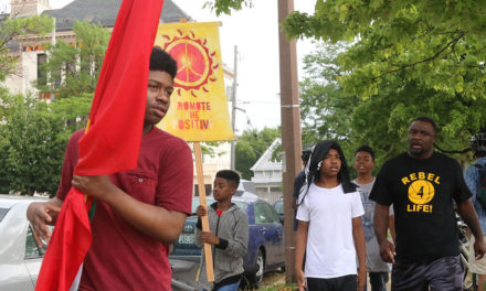Youth march for nonviolence in Summer of Peace rallies