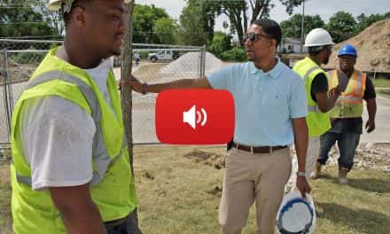 Audio: Youth learn trade skills at Westlawn sports complex build