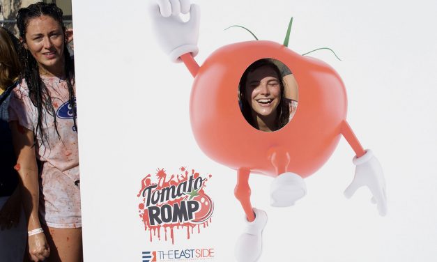 Annual East Side tomato fight slings the red vegetable to help end hunger