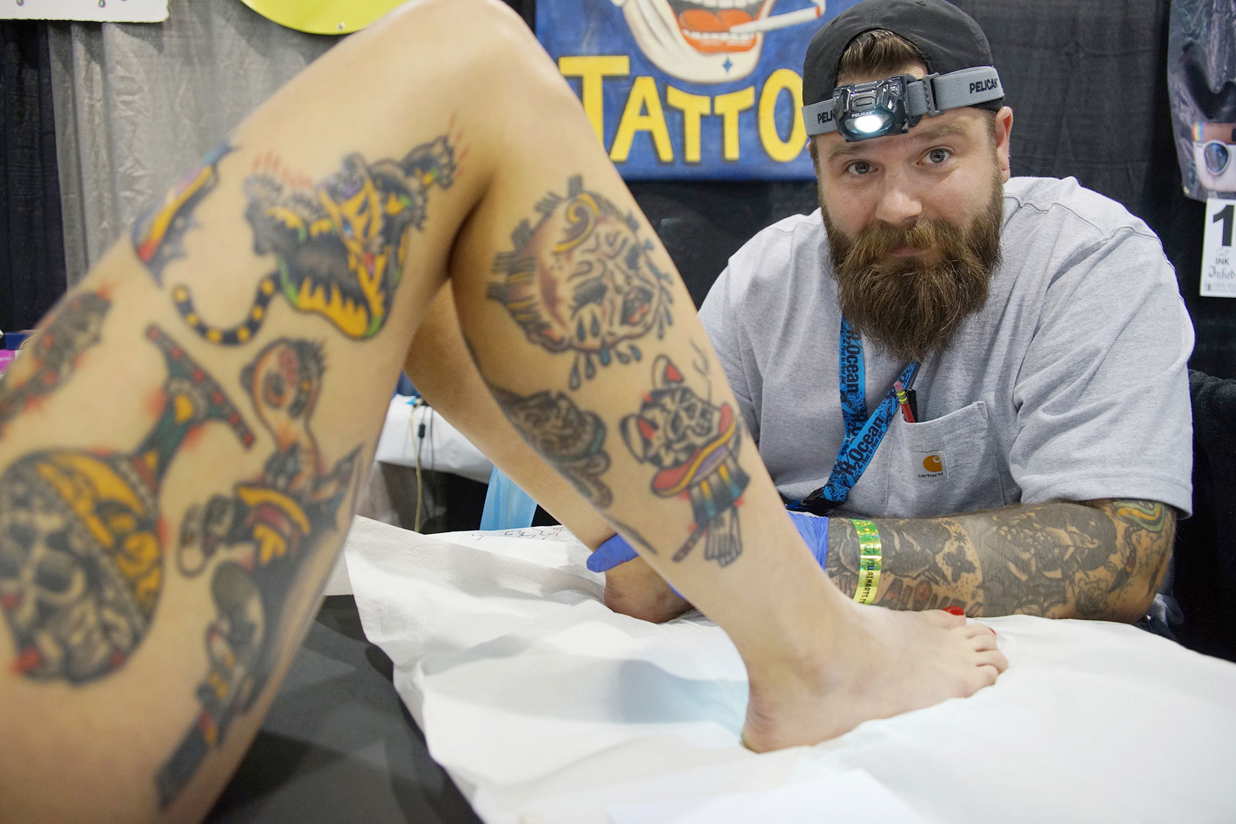 Tattoo convention draws inked bodies as living art The