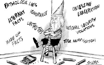 Retired Milwaukee political cartoonist blasts Trump over his compulsive lying