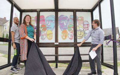 Design project helps local creatives bedazzle MCTS bus shelters with art