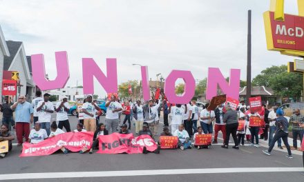 Fast-Food workers seeing union rights and $15 minimum wage arrested at Milwaukee strike