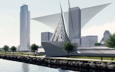 New flyby rendering video released to visualize The Couture on Milwaukee’s Lakefront