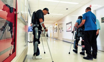 Paralyzed veterans at Milwaukee VA use robotic exoskeletons to walk again
