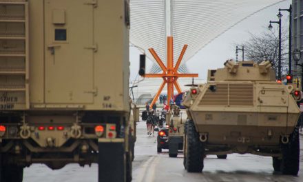 Milwaukee’s 154th annual Memorial Day Parade marched on despite rain and low public turnout