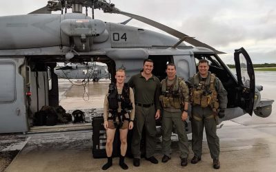 Three Naval Air Crewmen from Wisconsin part of rescue squadron credited with saving sailor at sea