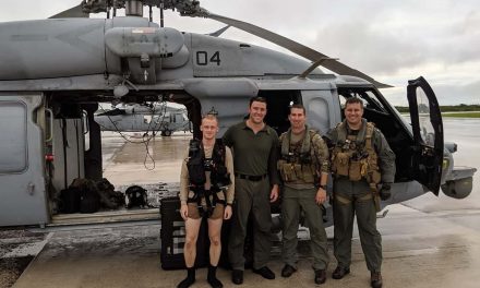 Three Naval Air Crewmen from Wisconsin part of rescue squadron credited with saving sailor at sea
