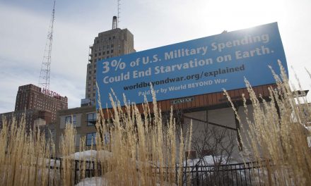 The Math of a Milwaukee Billboard: Just 3% of U.S. Military spending could end global starvation
